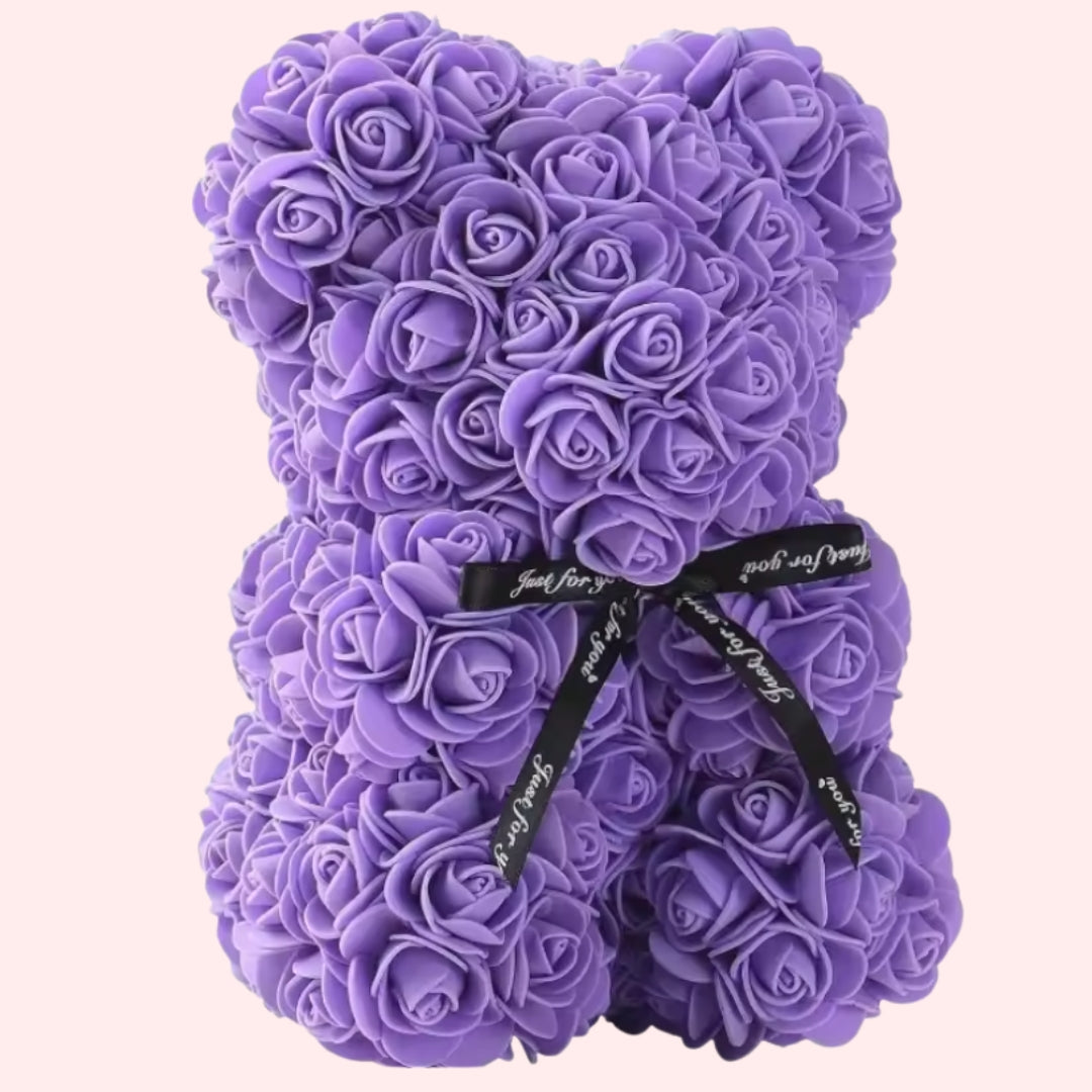 Ours en Peluche Rose Éternelle