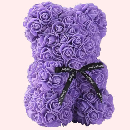 Ours en Peluche Rose Éternelle