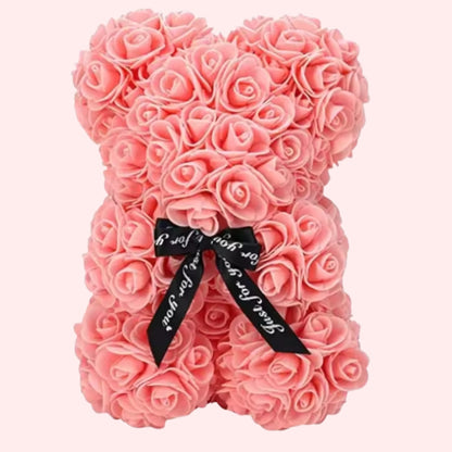 Ours en Peluche Rose Éternelle