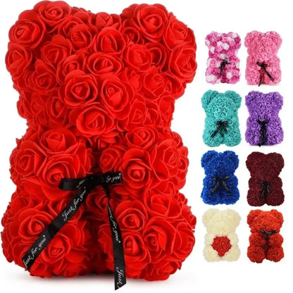 Ours en Peluche Rose Éternelle 